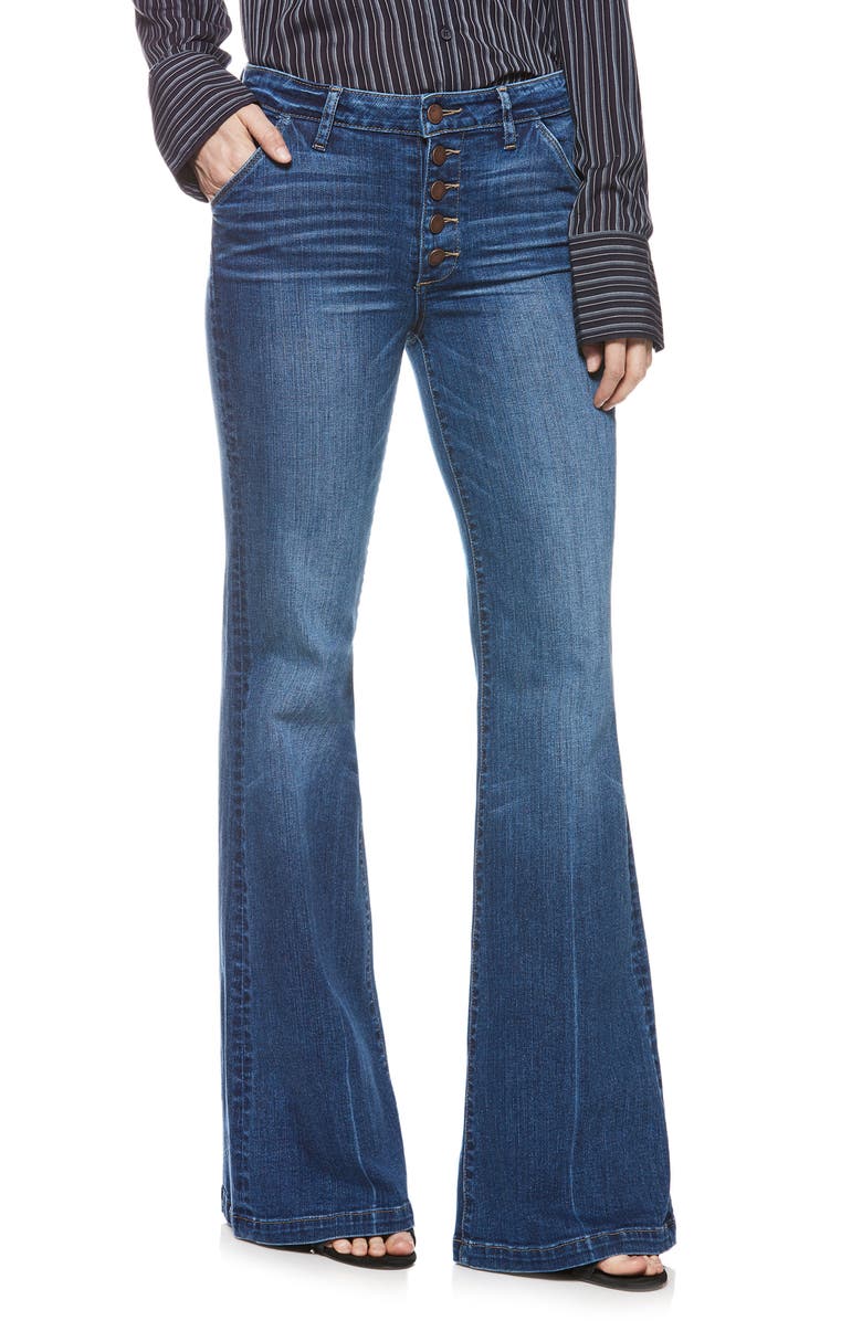 PAIGE Genevieve High Waist Flare Jeans, Main, color, 