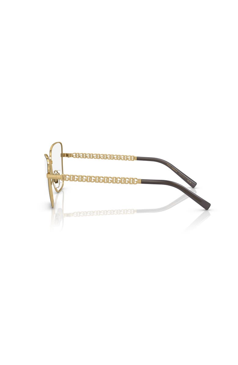 Dolce&Gabbana 57mm Butterfly optical glasses, Alternate, color, Gold