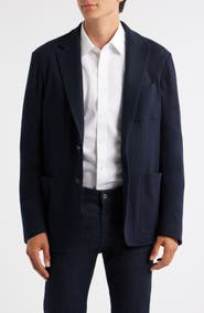 Canali Trim Fit Cotton & Cashmere Jacket