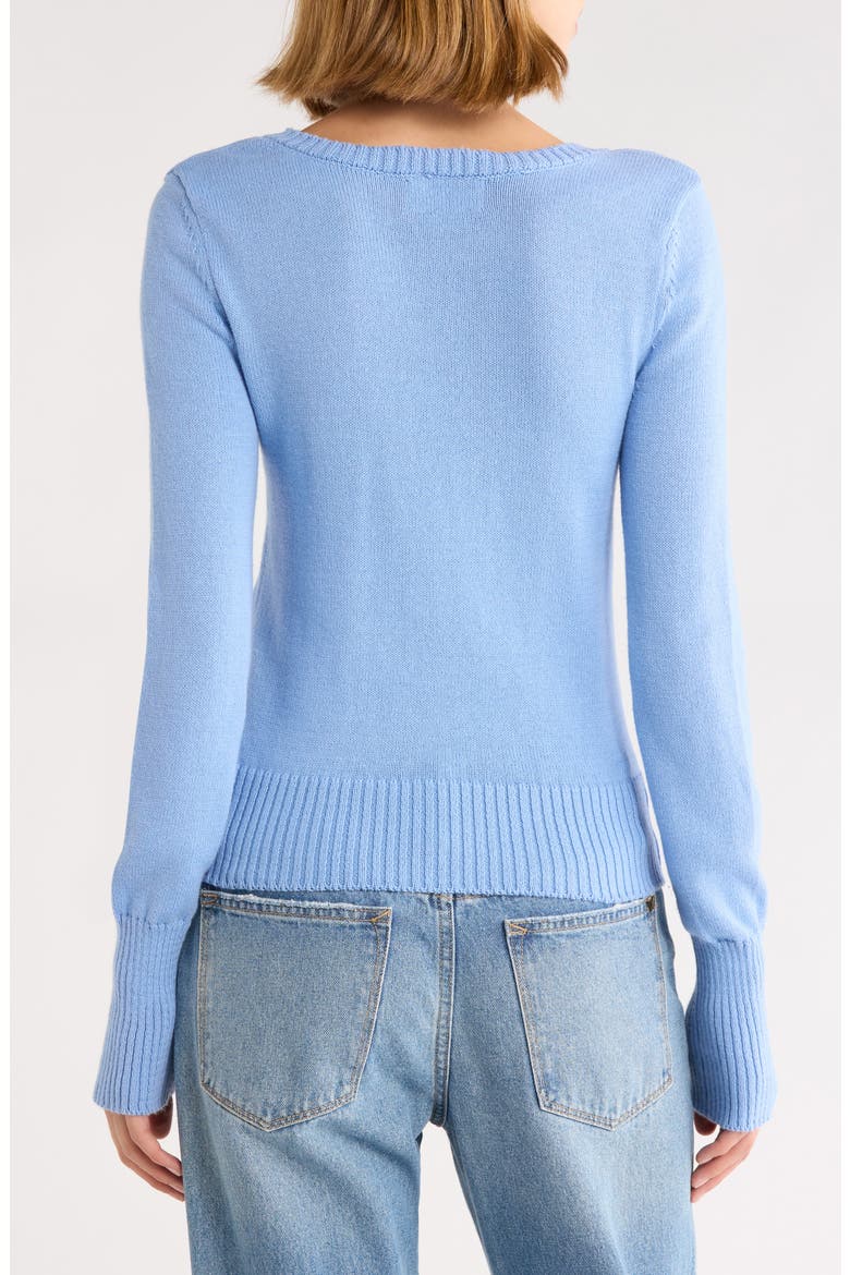 Honora Scoop Neck Sweater, Alternate, color, BLUE
