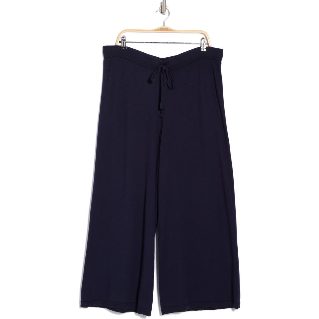 Max Studio Fine Gauge Sweater Pants In Dark Navy