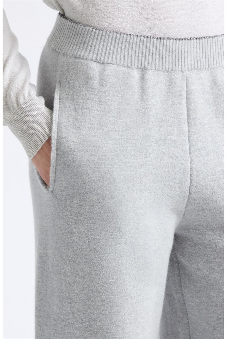 Silk & Cashmere Blend Knit Pants, Alternate, color, 75 PEARL GRAY