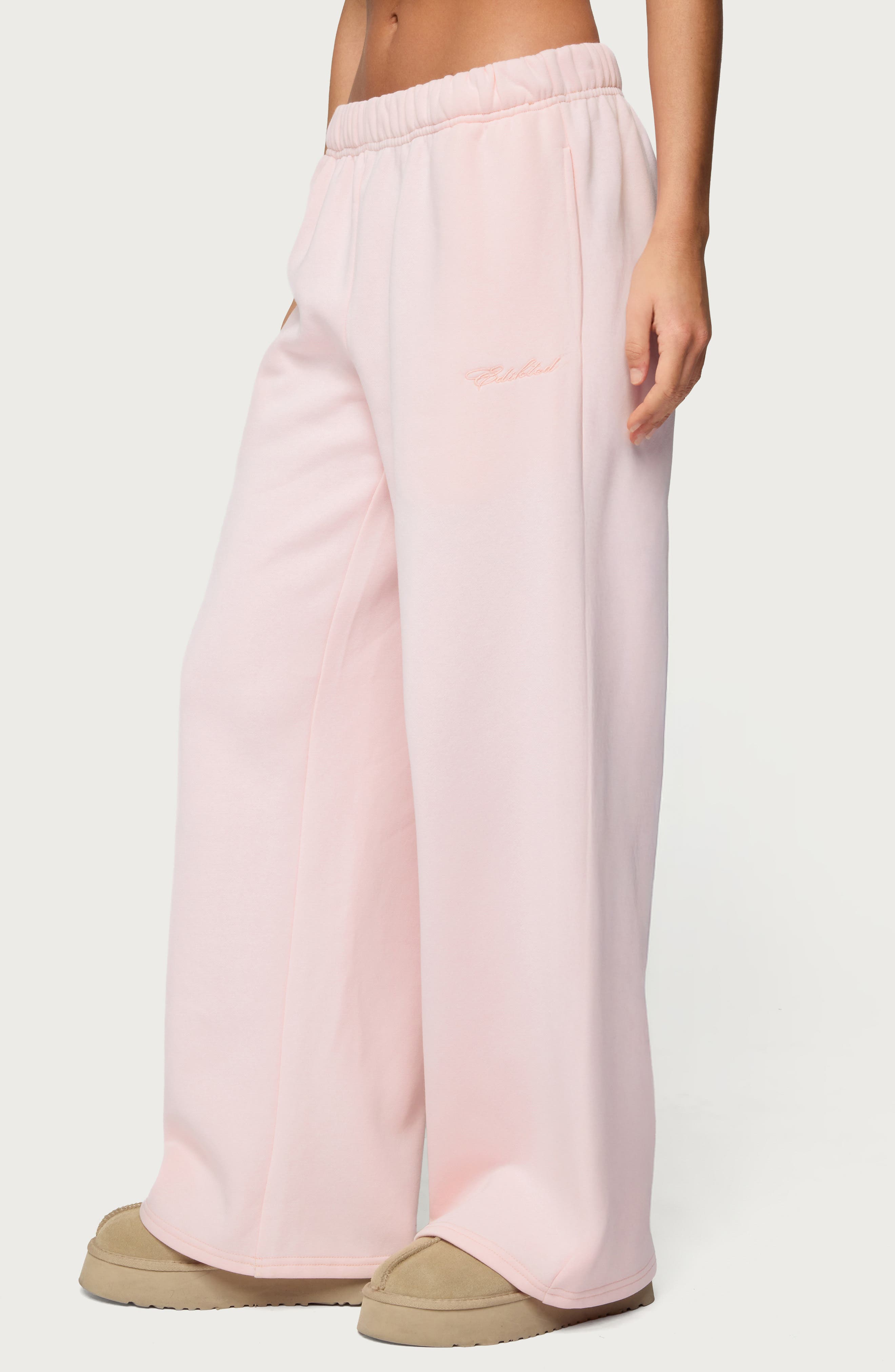 Женские брюки EDIKTED Basic Girl Wide Leg Sweatpants — фото 3