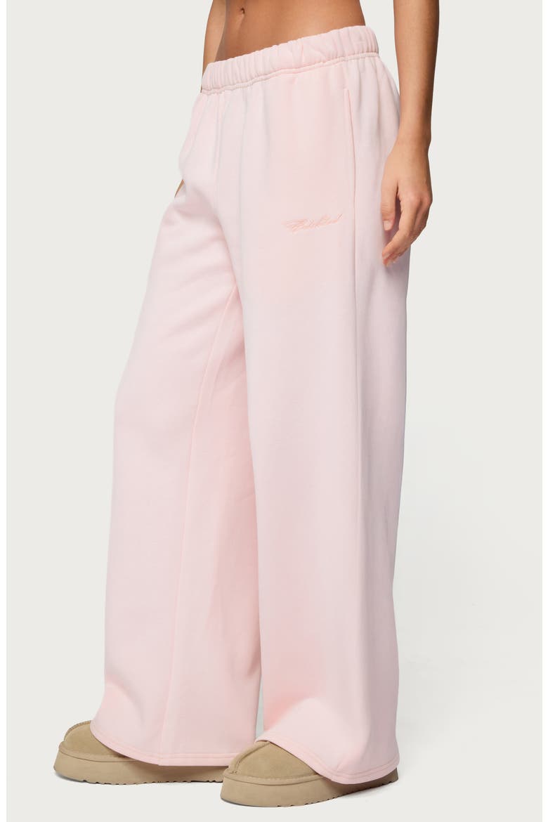 Basic Girl Wide Leg Sweatpants, Alternate, color, LIGHT-PINK