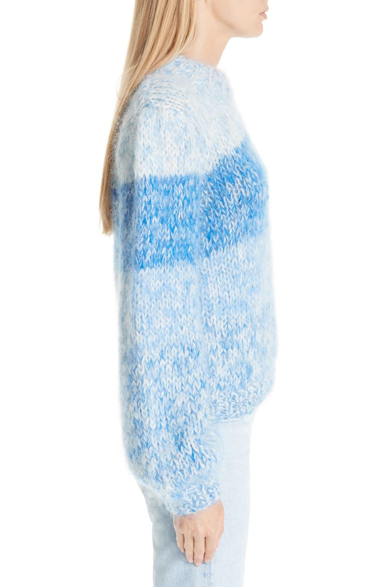 Julliard Stripe Mohair & Wool Sweater, Alternate, color, LAPIS BLUE 593