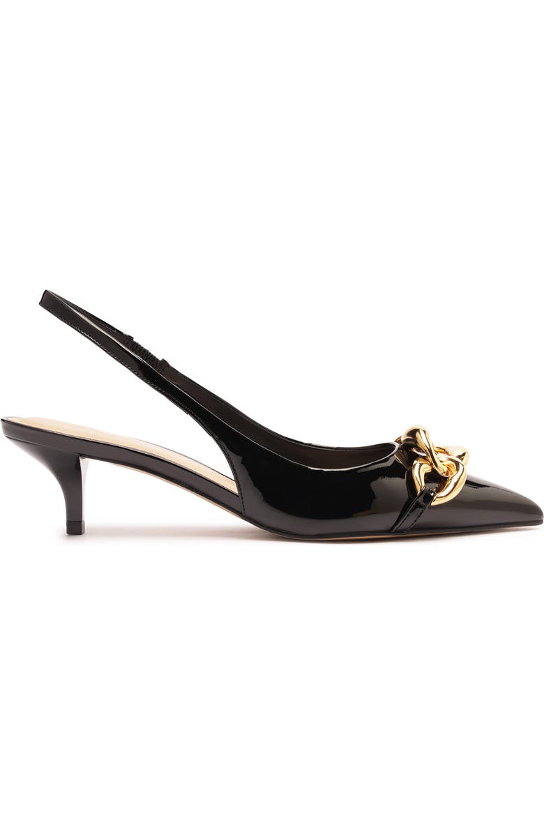 Arezzo Vanessa Pointed Toe Slingback Sandal, Alternate, color, Black