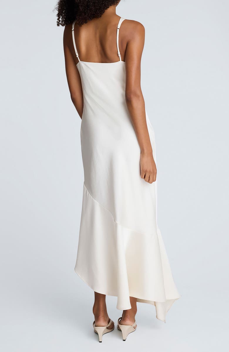 Kenneth Cole Asymmetric Sleeveless Cowl Neck Maxi Dress, Alternate, color, Oyster