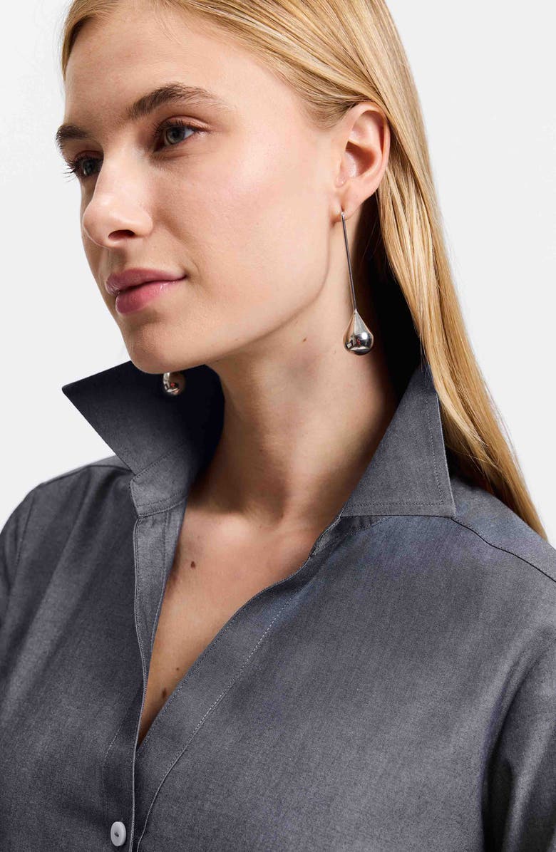 Foxcroft Mary Non-Iron Cotton Oxford Button-Up Shirt, Alternate, color, 