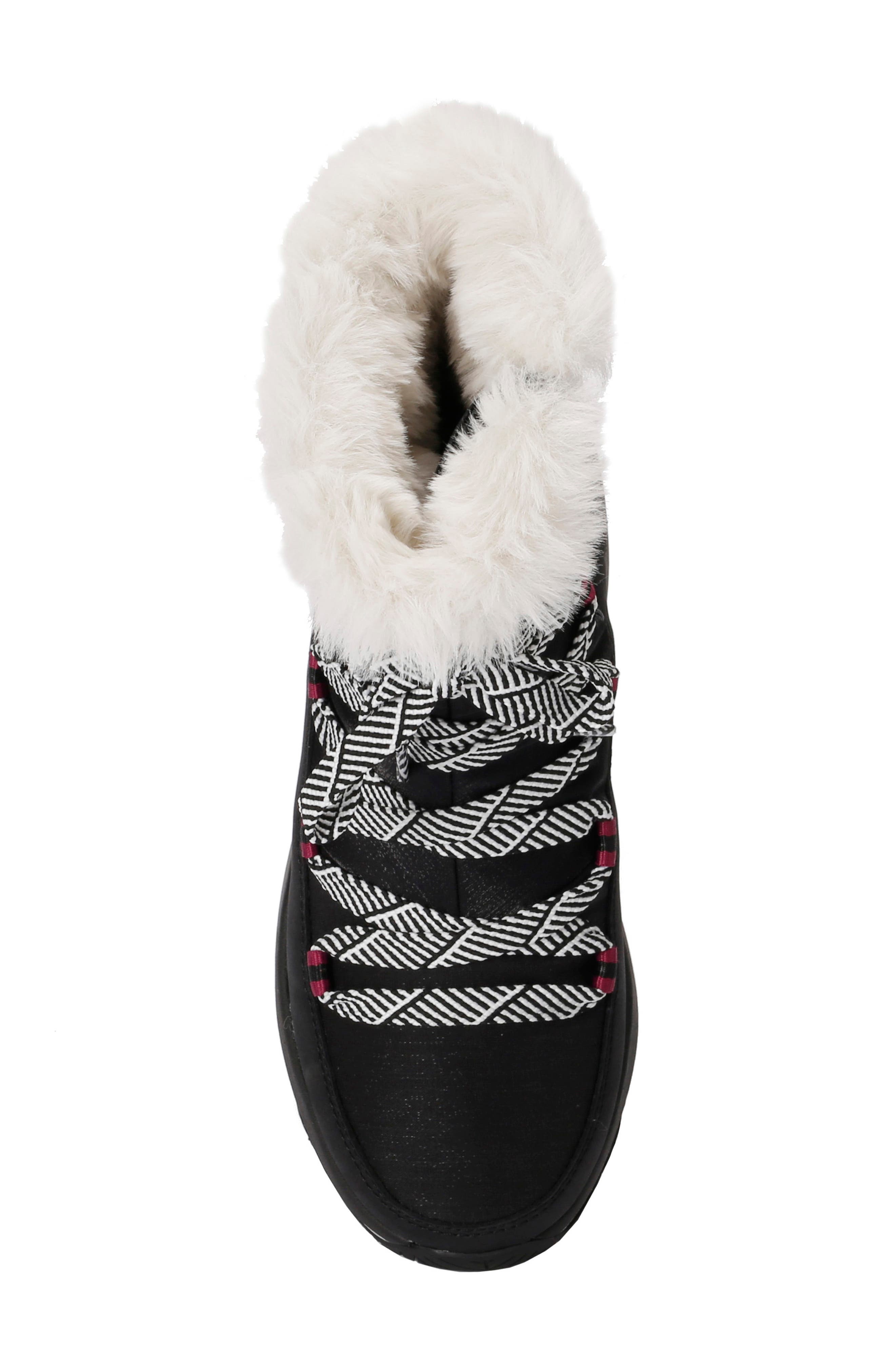 Spyder Camden Faux Fur Trim Waterproof Insulated Boot, Alternate, color, 