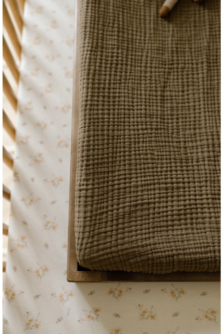 Changing Pad Cover, Alternate, color, BARK