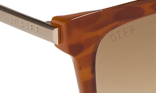 Diff 54mm Square Sunglasses In Harvest Tortoise