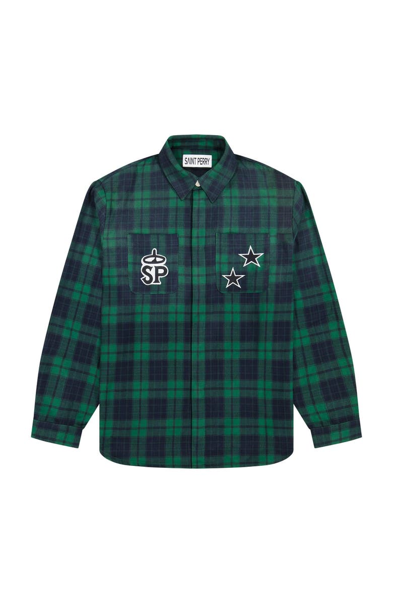 SAINT PERRY Odell Flannel Shirt, Main, color, Plaid
