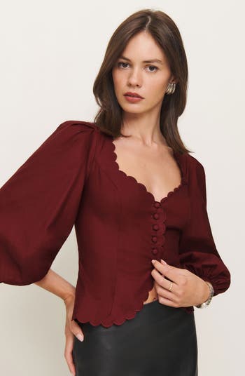 Elianna Puff Shoulder Top