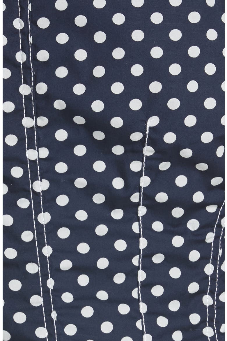 Tricot Comme des Garçons Polka Dot Layered Jacket, Alternate, color, NAVY/ WHITE