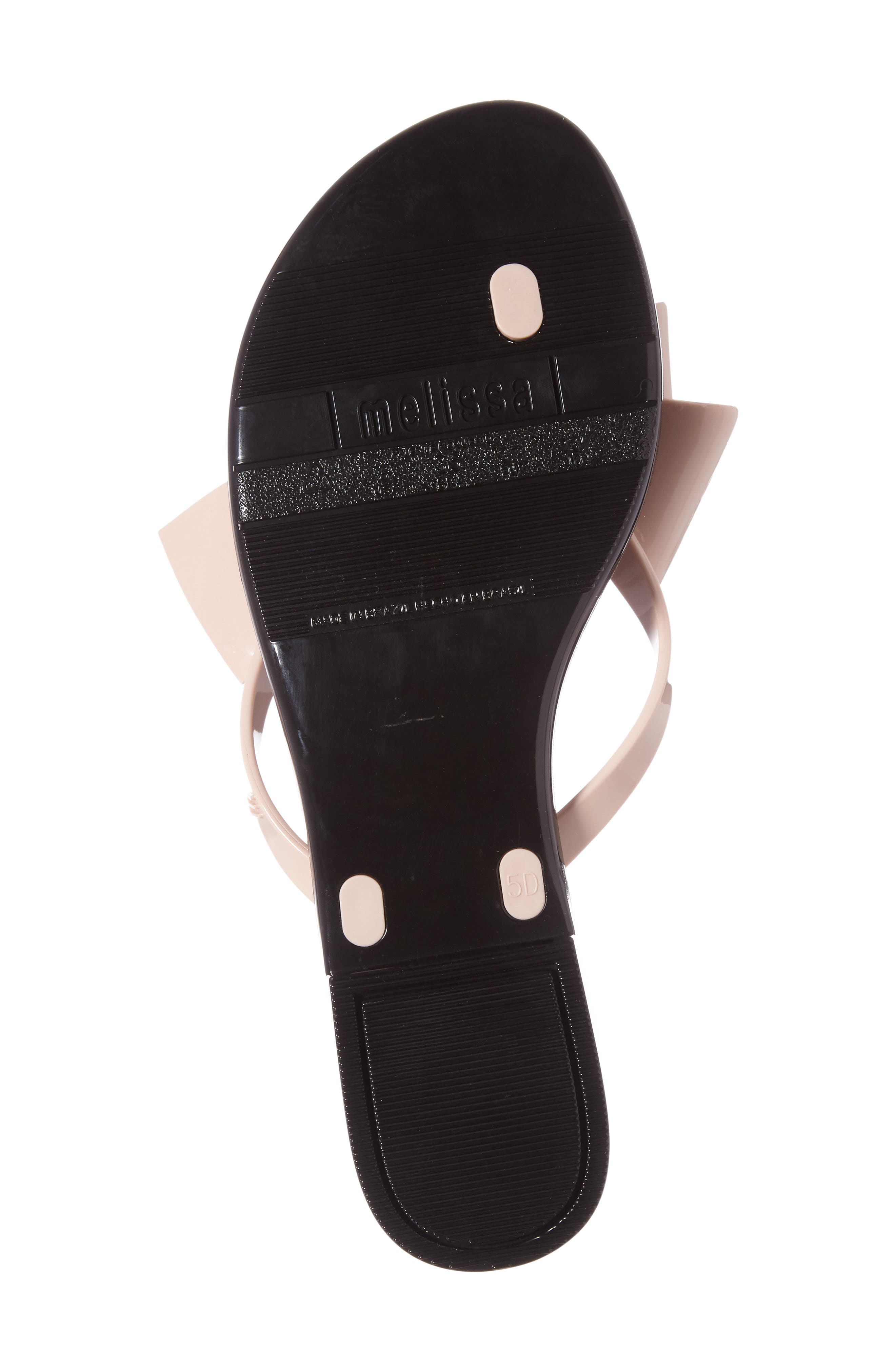 Harmonic Bow III Flip Flop, Alternate, color, BLACK/ PINK