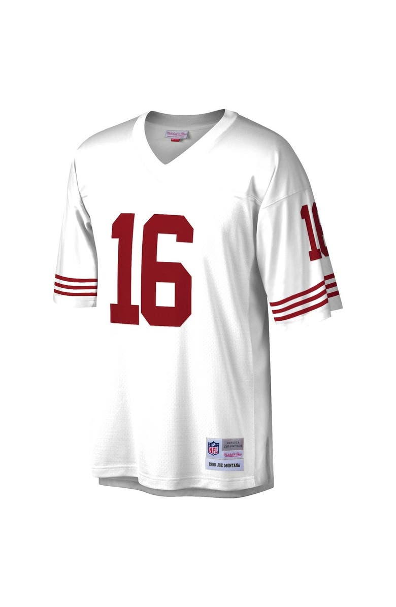 Mitchell & Ness Men's Mitchell & Ness Joe Montana White San Francisco 49ers Legacy Replica Jersey, Alternate, color, 