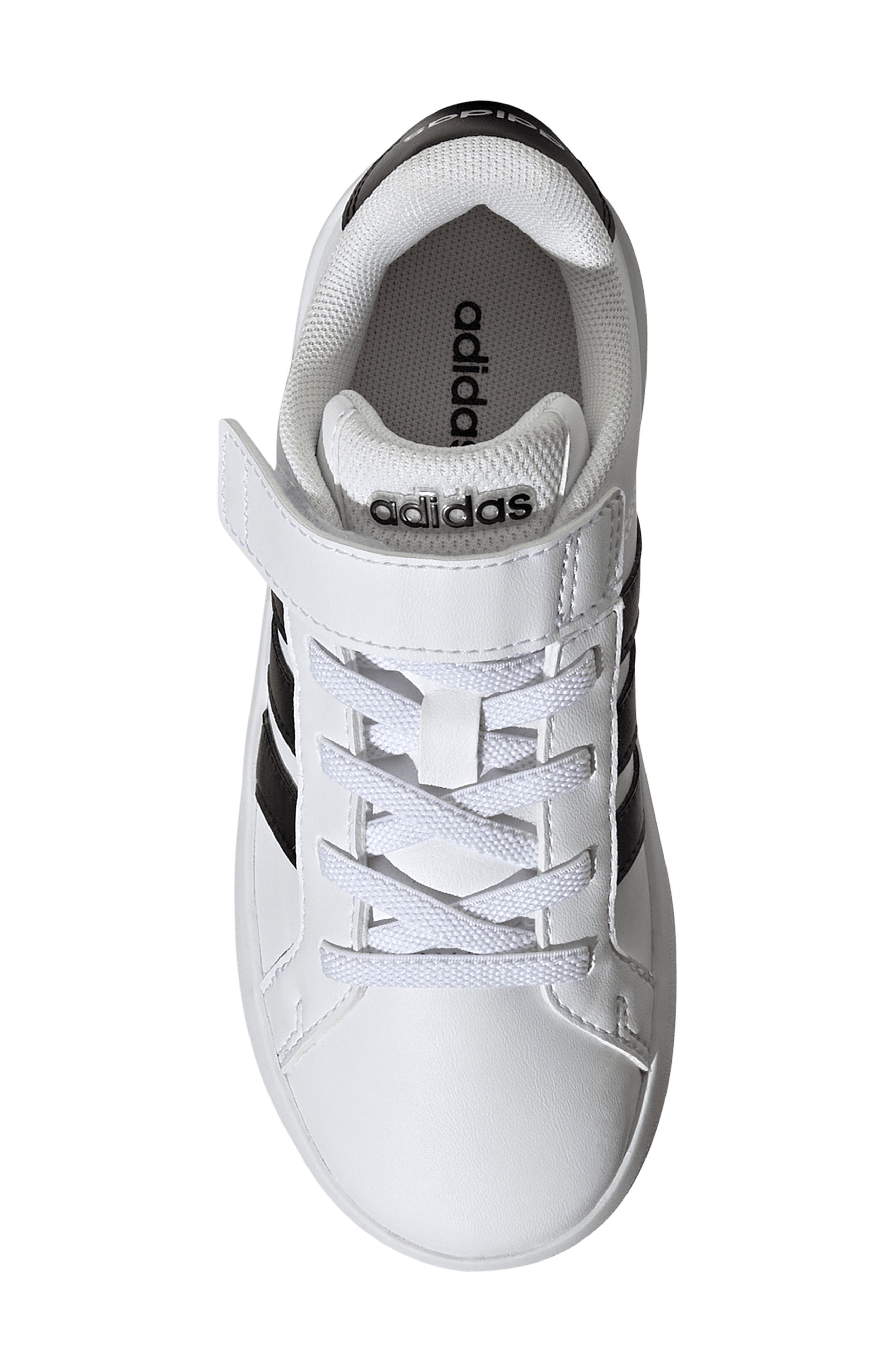 adidas Kids' Grand Court 3-0 Sneaker, Alternate, color, Footwear White/ Core Black
