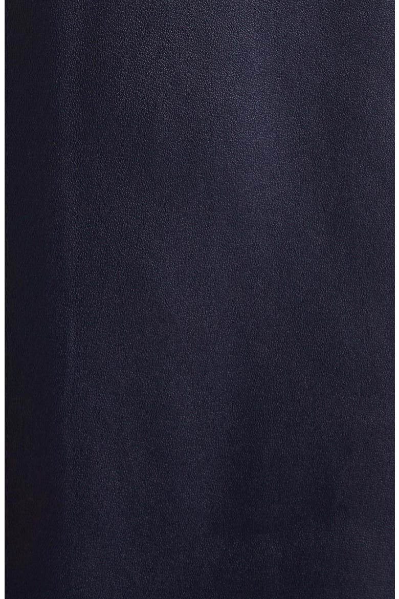 Leather Snap Ruched Dress, Alternate, color, MIDNIGHT BLUE
