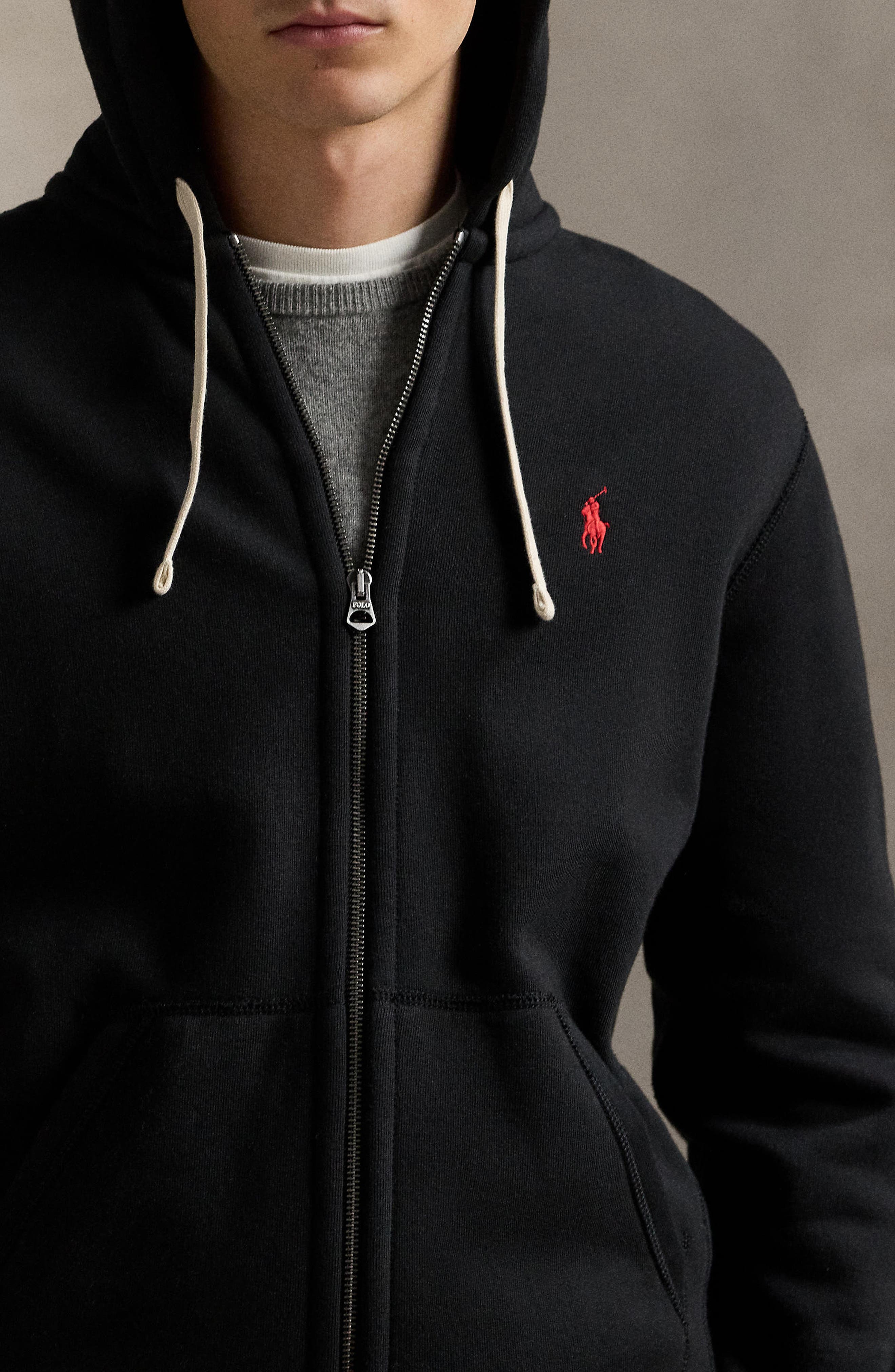 Polo Ralph Lauren Cotton Blend Fleece Zip Front Hoodie (Men