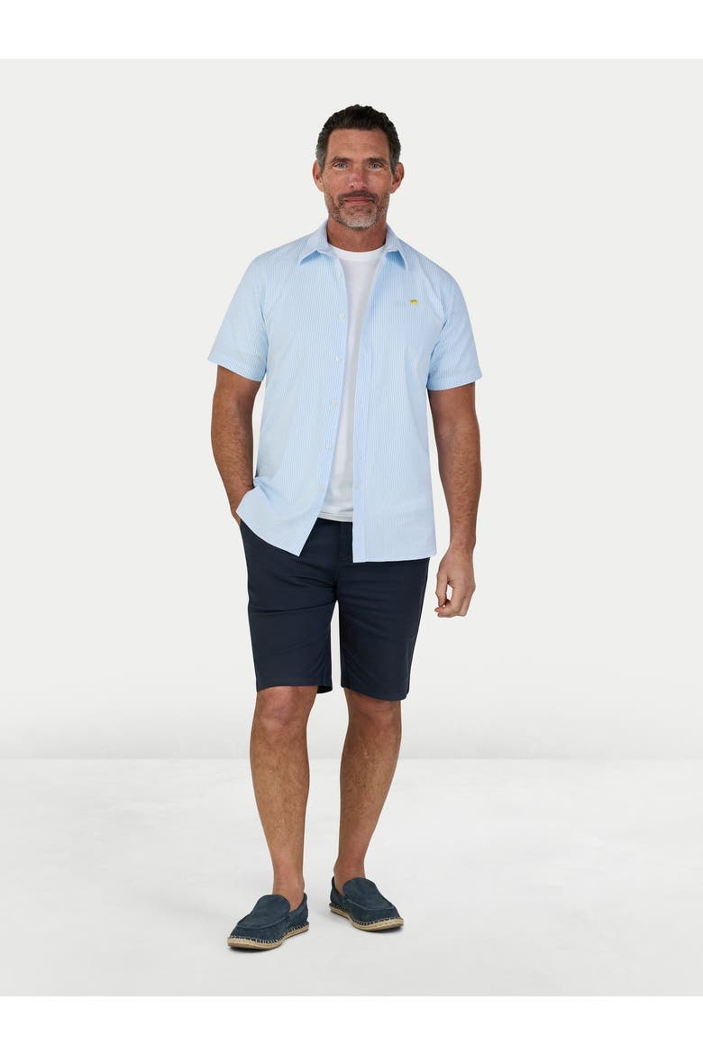 Seersucker Stripe Shirt, Alternate, color, Sky Blue