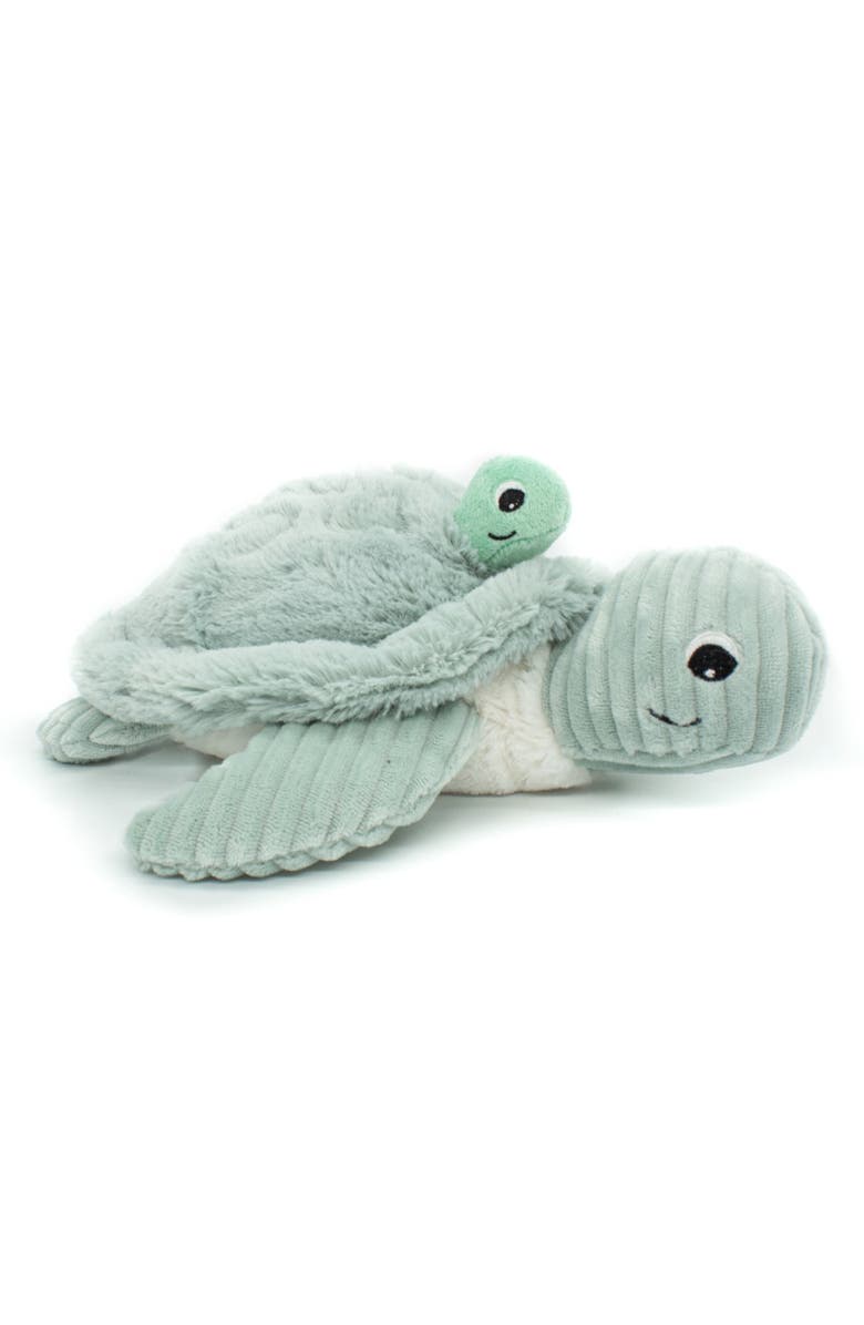 Les Ptipotos Sea Turtle Mom 
Her Baby (Medium) - Secret Keeper Plush Toy, Eco-Friendly, Soft 
Washable, Alternate, color, Mint