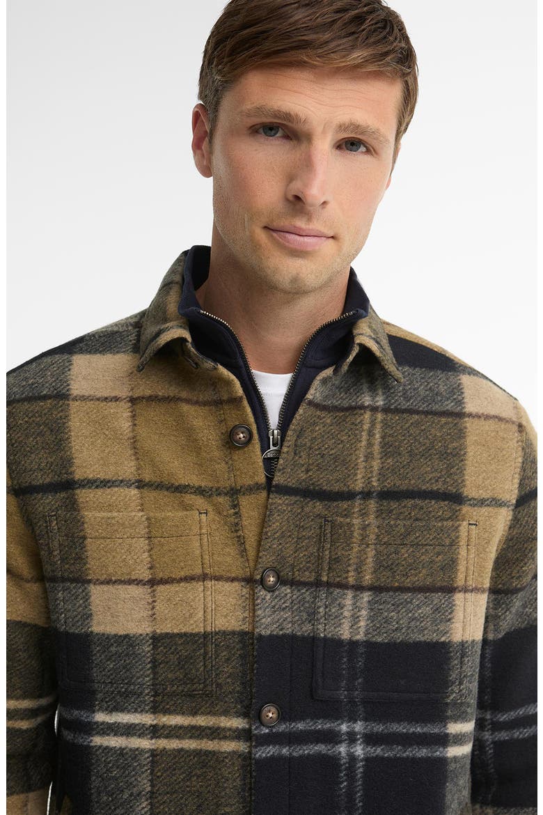 Woodlane Brushed Plaid Shirt Jacket, Alternate, color, BIRCHWOOD DRESS TARTAN