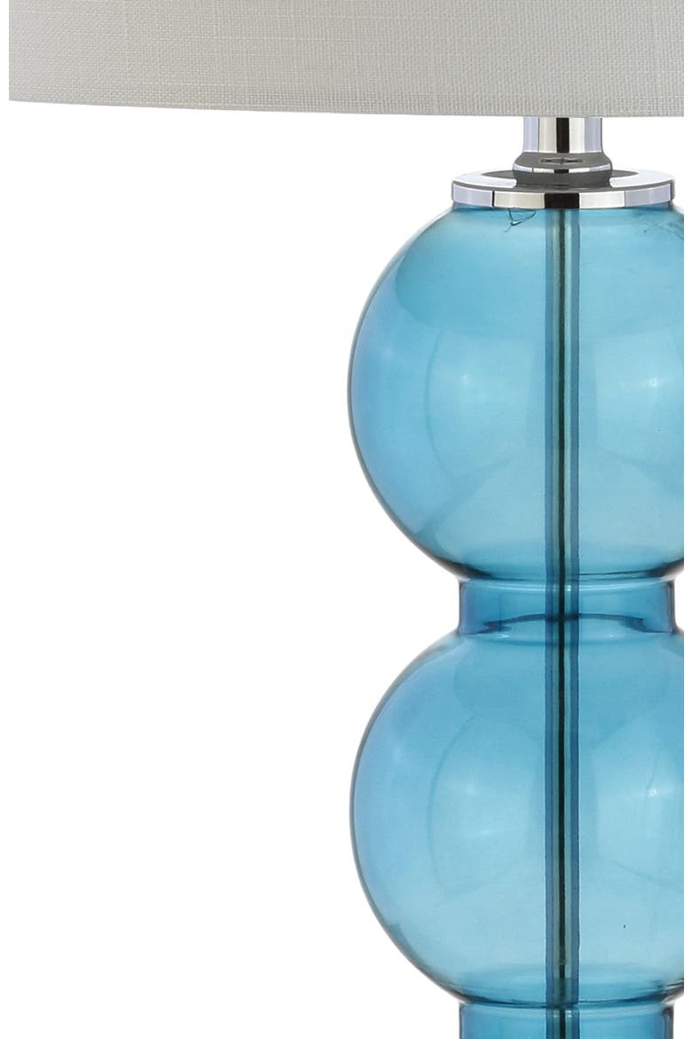 Bella 27" Glass Triple-Sphere LED Table Lamp, Alternate, color, Sky Blue