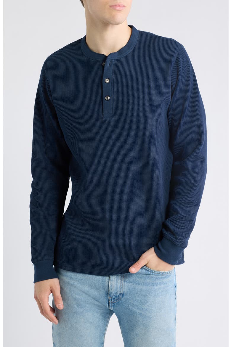 Wafman Waffle Henley, Main, color, MIDNIGHT