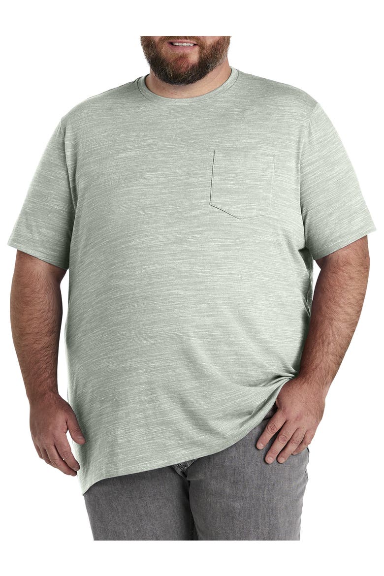 Big & Tall Space Dye Pocket T-Shirt, Main, color, SKY GRAY SD