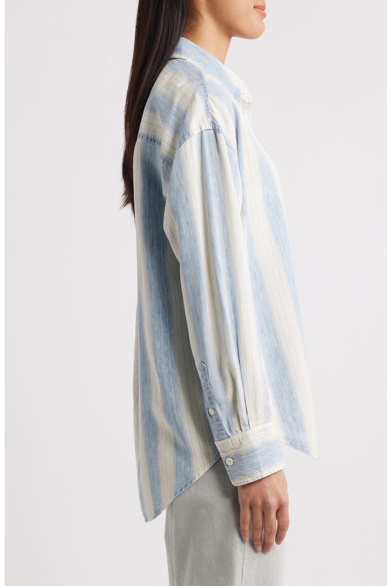 Tried & True Stripe Chambray Button-Up Shirt, Alternate, color, OCEAN OASIS STRIPE