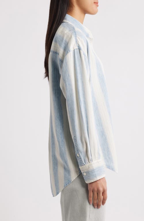 Faherty Tried & True Stripe Chambray Button-up Shirt