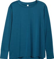 Zella Long Sleeve Split Hem T-Shirt