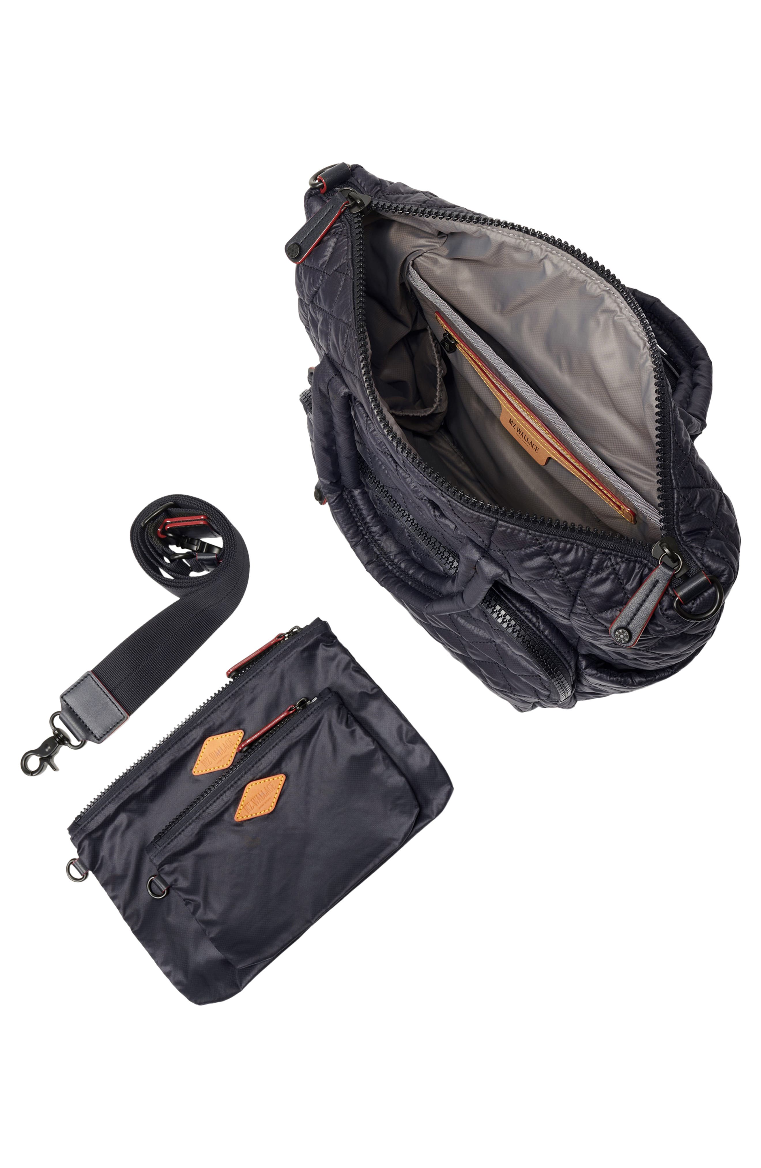 Small Metro Quilted Nylon Utility Backpack, Alternate, color, BLACK