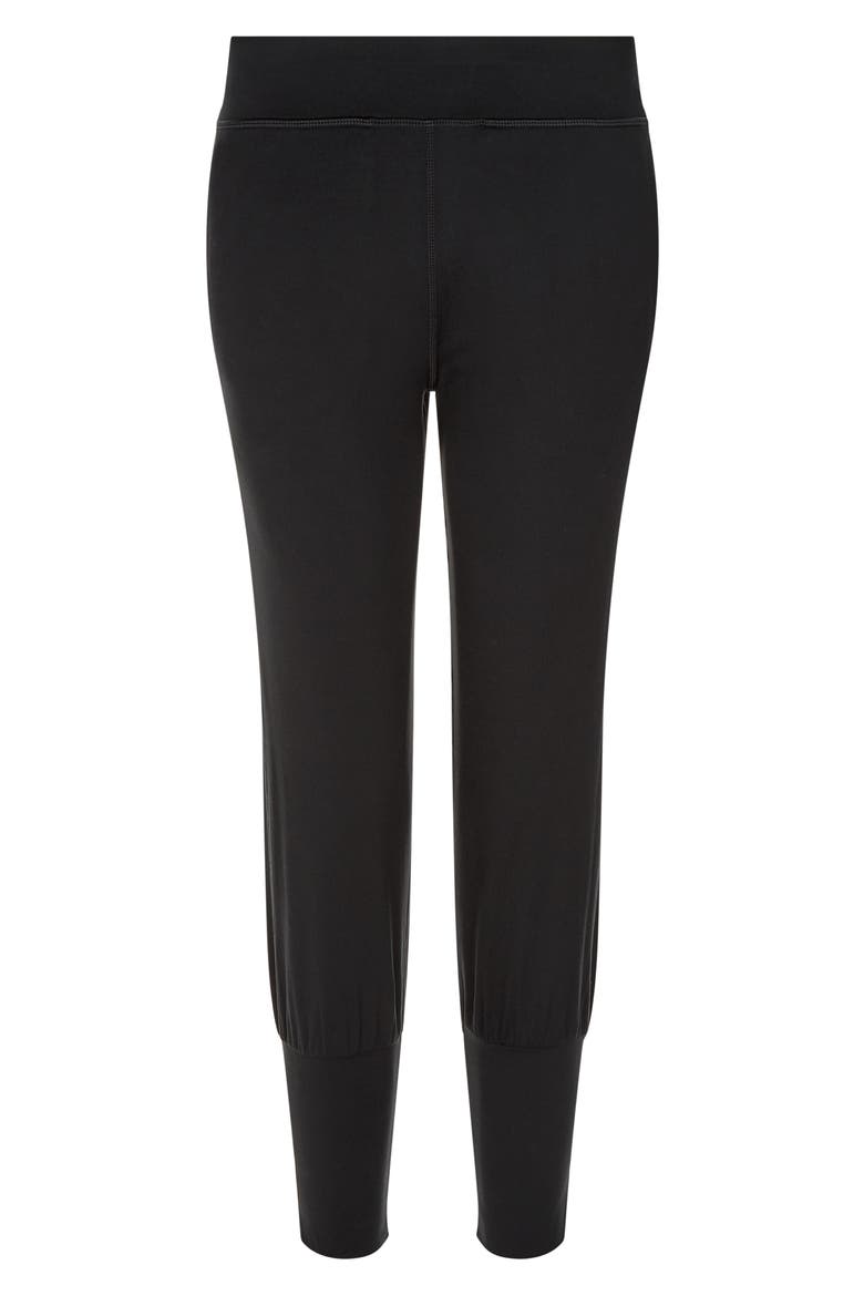 Garudasana Crop Yoga Trousers, Alternate, color, BLACK MARL