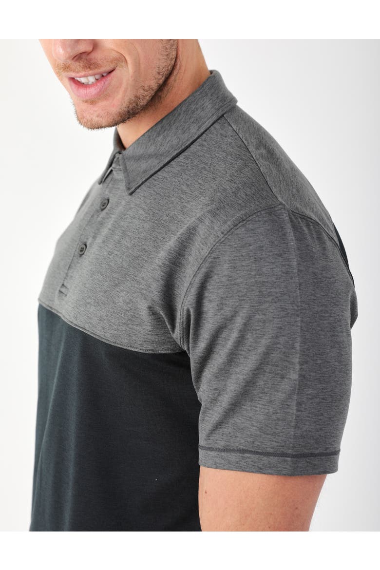 Halfway Polo, Alternate, color, Black/Carbon