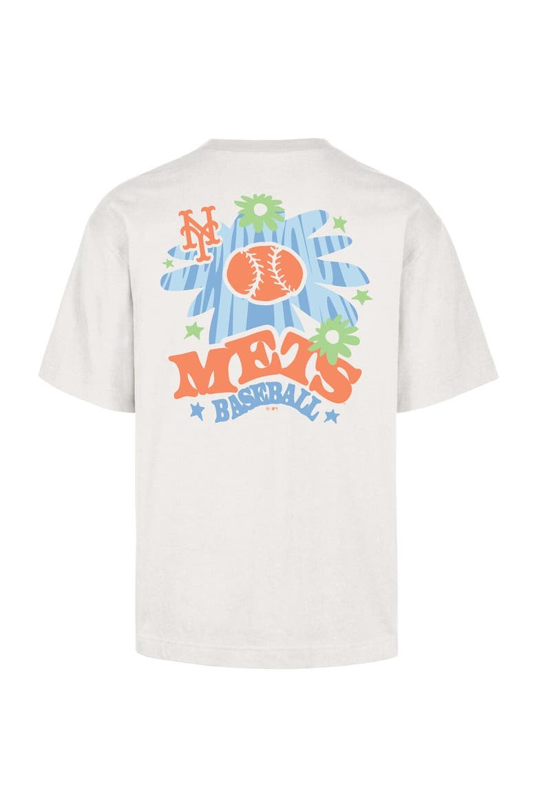 Men's '47 Cream New York Mets Flora Foundation T-Shirt, Alternate, color, Cream