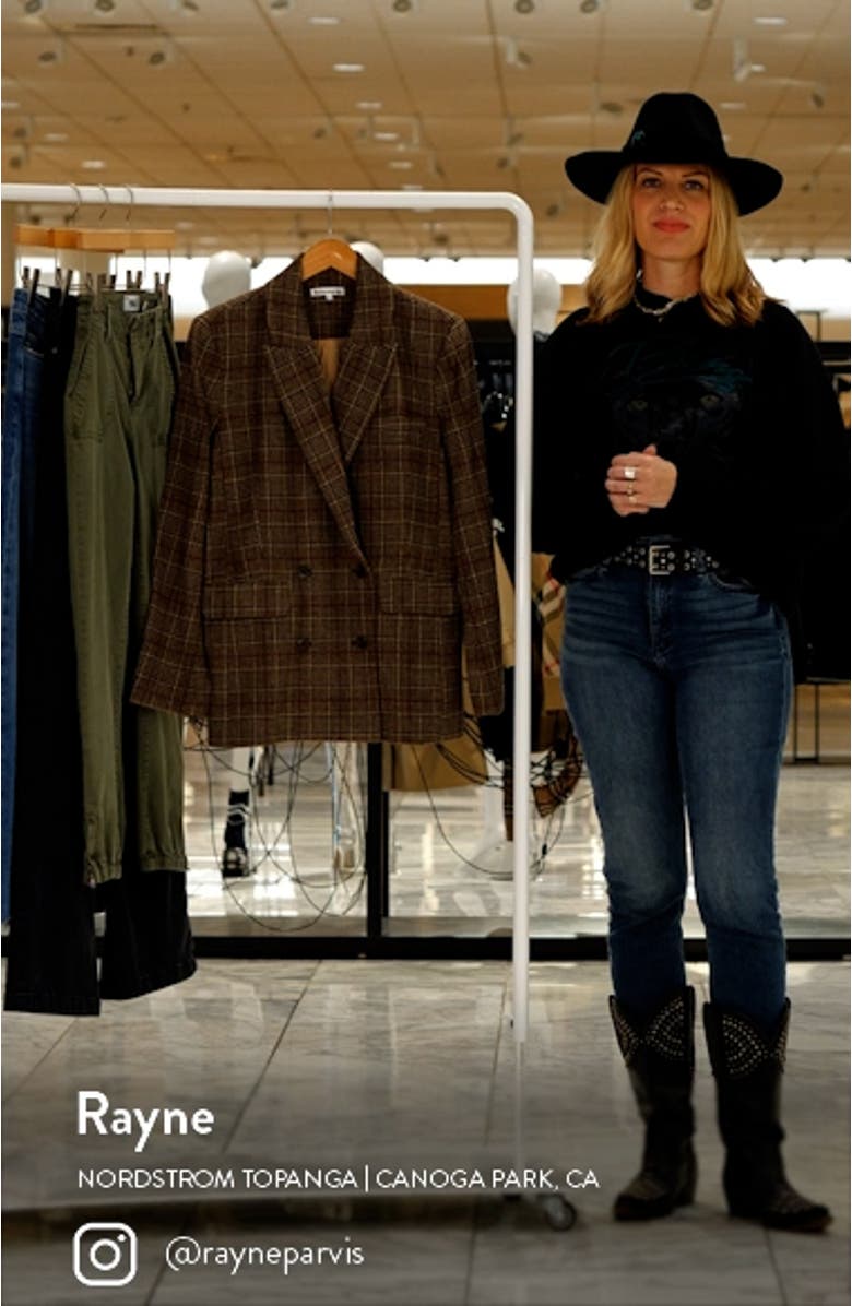 Winston Plaid Double Breasted Blazer, sales video thumbnail