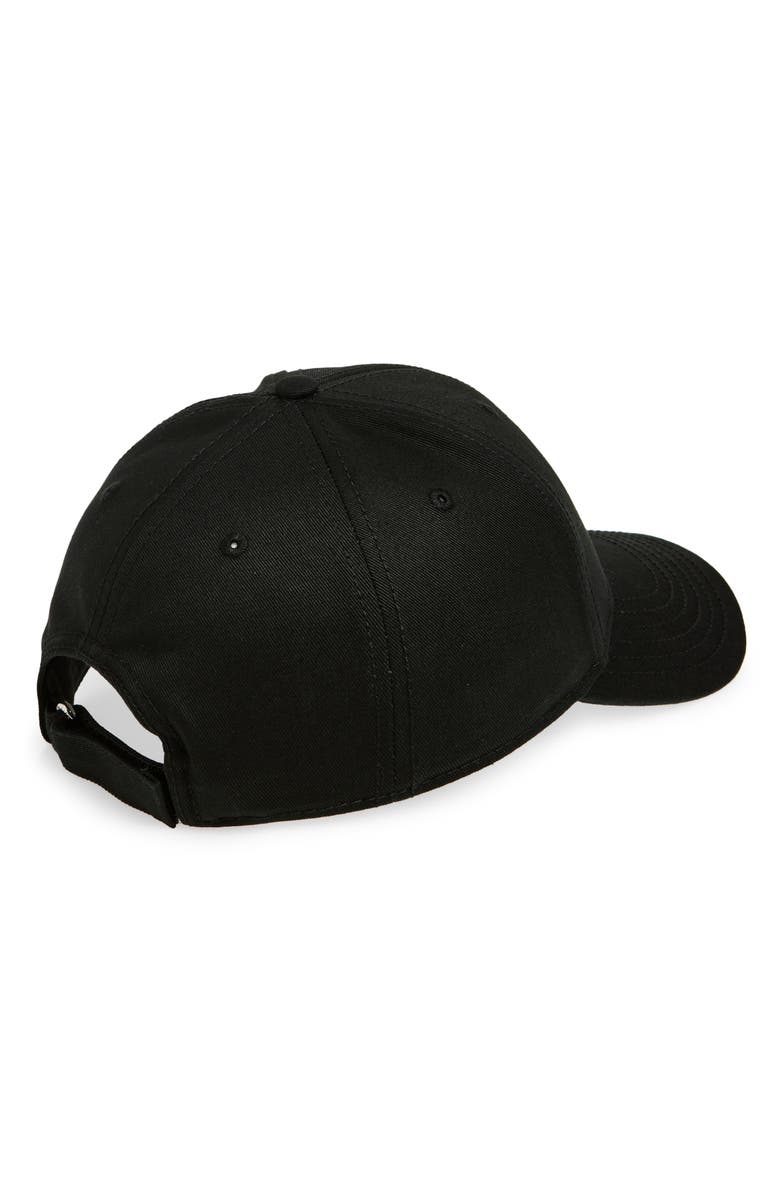 Moncler Logo Patch Baseball Cap, Alternate, color, Black
