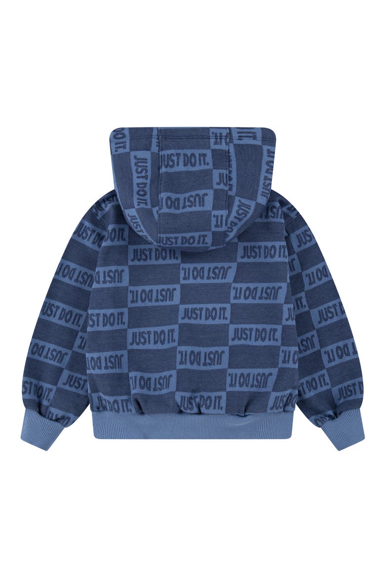 Kids' Club Fleece Textured Hoodie, Alternate, color, MIDNIGHT NAVY
