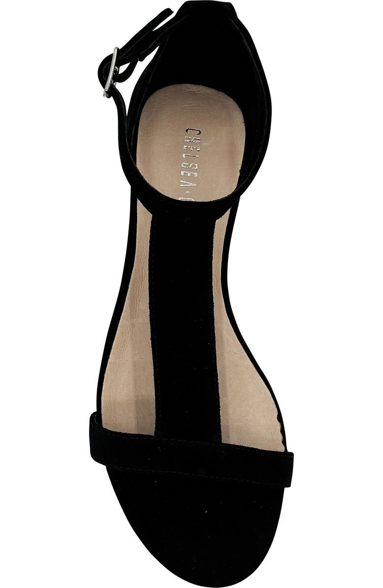 CHELSEA CREW Samira Wedge Sandal, Alternate, color, Black Suede