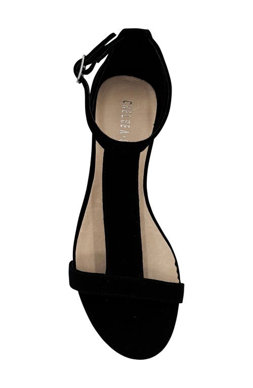 Shop Chelsea Crew Samira Wedge Sandal In Black Suede