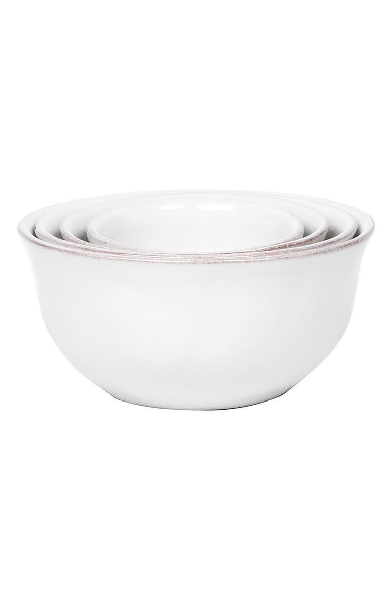 Juliska Puro Set of 4 Prep Bowls, Main, color, Whitewash