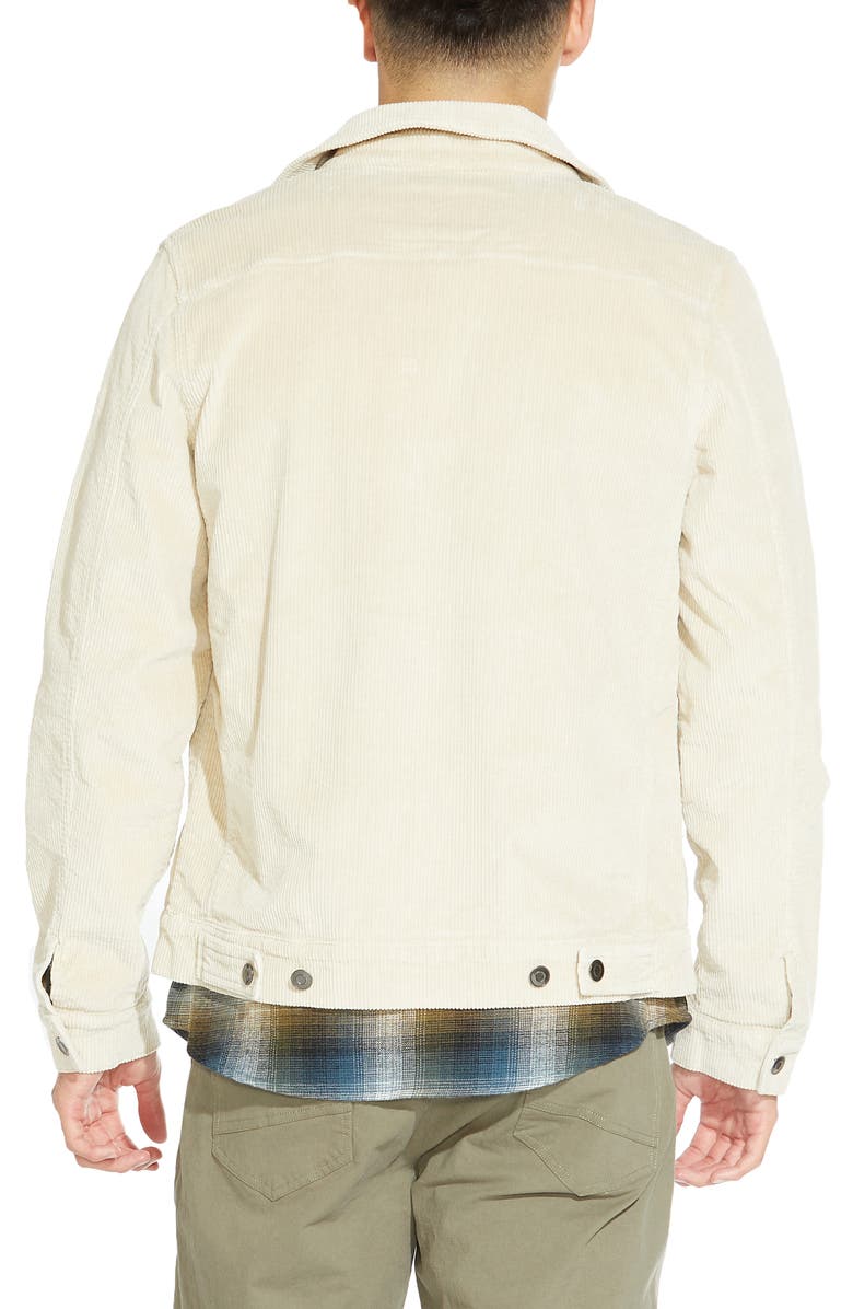 Civil Society Relaxed Fit Corduroy Shirt Jacket, Alternate, color, Cream