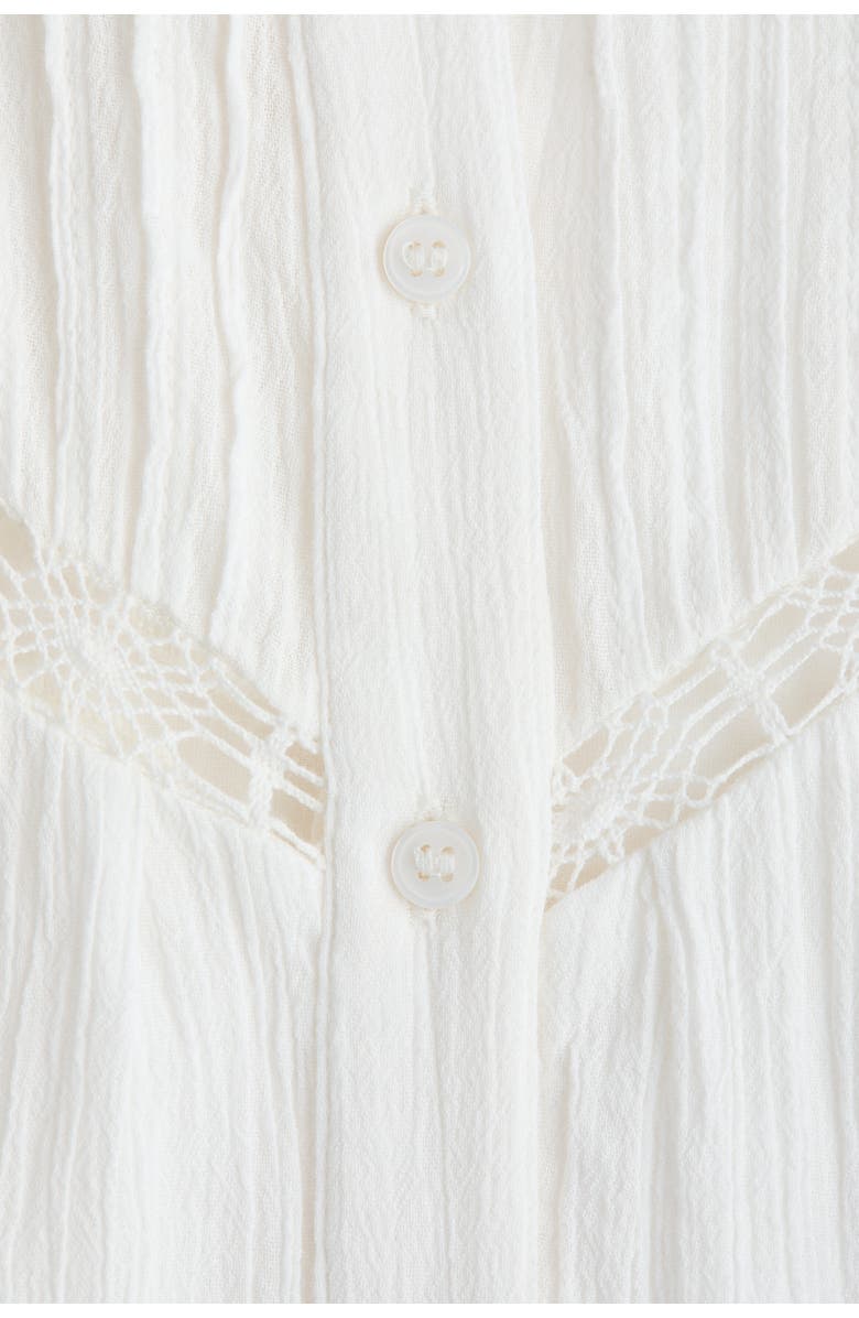 H&M Cotton Tunic Dress, Alternate, color, White