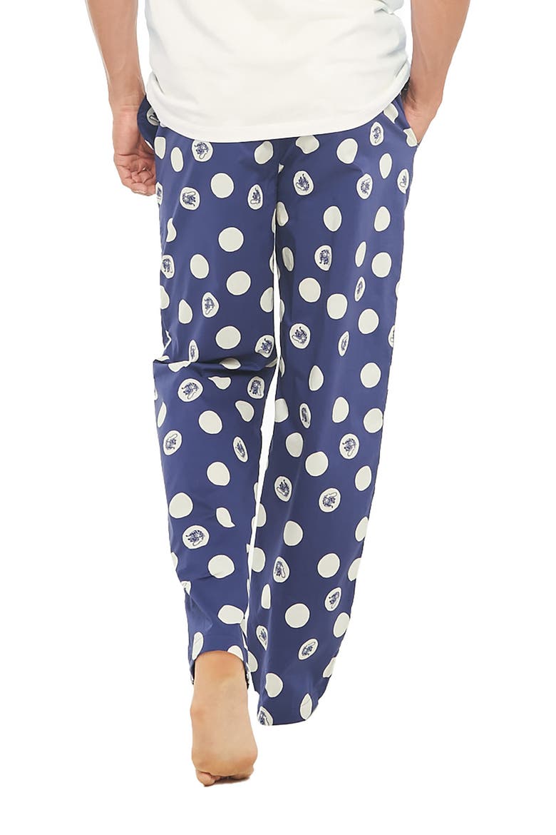 Drew Tiger Dots Blue Pajama Pants, Alternate, color, BLUE