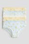  Light Blue Striped/Lemons