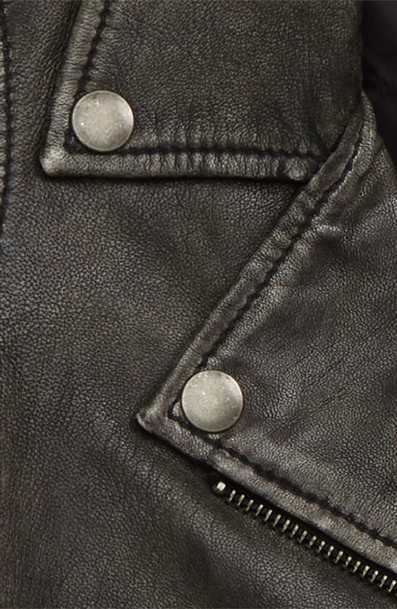 Treasure & Bond Washed Leather Moto Jacket, Alternate, color, 