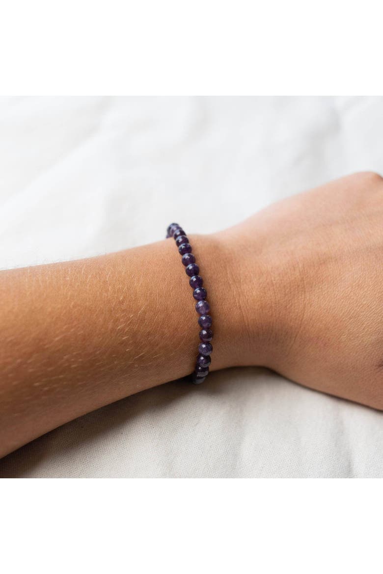 Lepidolite Energy Bracelet, Alternate, color, Dark Purple