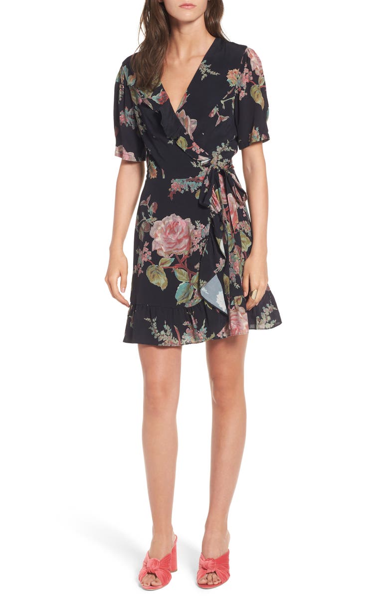 PRIVACY PLEASE June Wrap Dress, Main, color, 