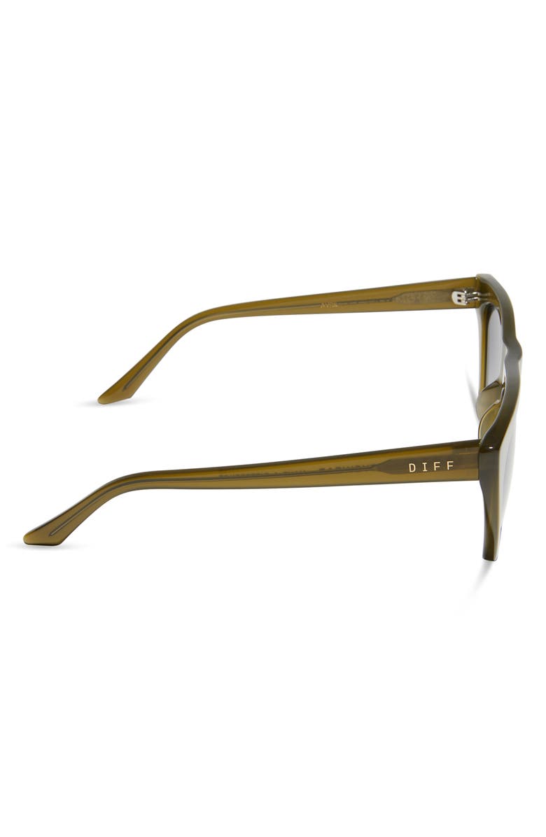 DIFF Avril 55mm Gradient Cat Eye Sunglasses, Alternate, color, Olive